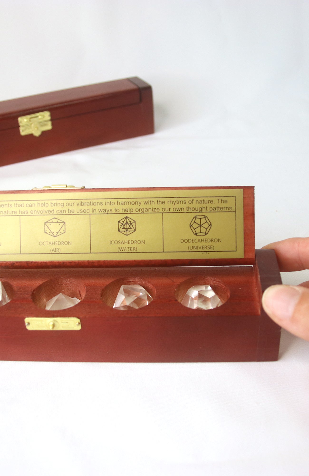Clear Quartz Geometric Shapes (Boxed)